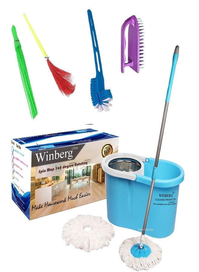 Winberg ® Spin mop bucket with wheel 360 Degree floor cleaning combo Pack Mop003 - Image 1